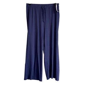 Eileen Fisher Size Medium Blue Wide Ankle Pants NWT